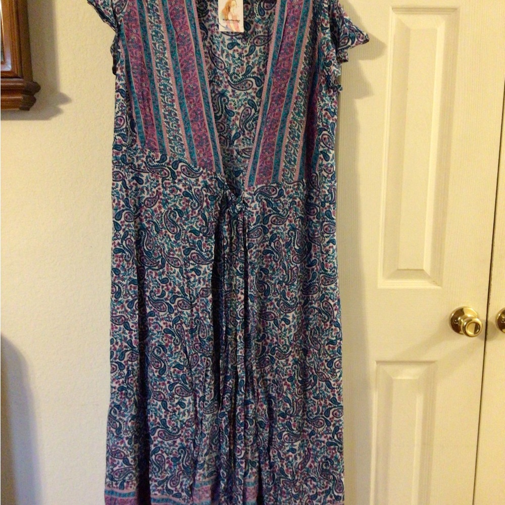 Pretty Garden Paisley Cover Up